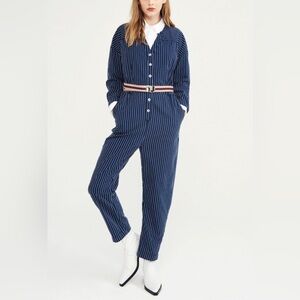 Mkt Studio - Orli Jumpsuit in Blue/White Stripe size 42 EU / 10 US / medium
